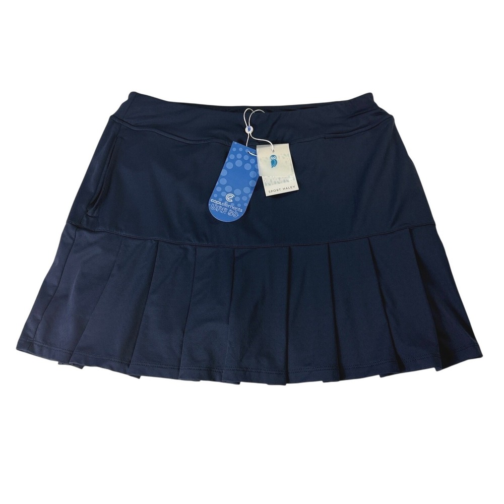 Sport Haley Midnight Navy Pleated Golf Tennis Skort UPF 50 Small H02123SM NEW
